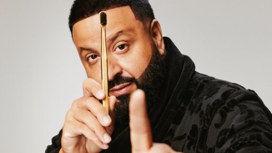 DJ Khaled Aurezzi Gold plated tooth brush launch