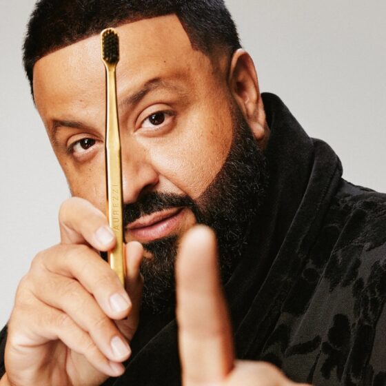 DJ Khaled Aurezzi Gold plated tooth brush launch